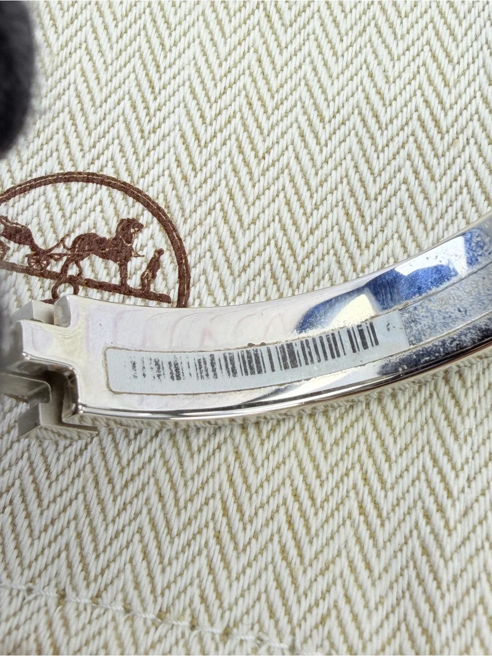 Hermès Clic H Enamel Bracelet Bangle ST 0292 Made in France